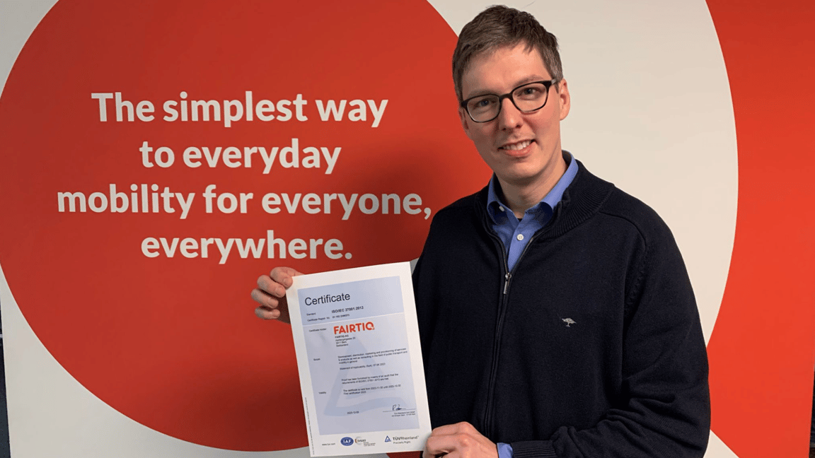 ISO 27001 Certification Confirms FAIRTIQ's Ongoing Commitment to Information Security