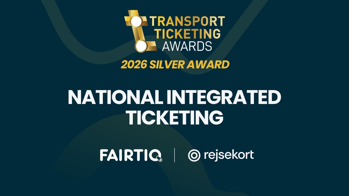 Rejsekort & Rejseplan A/S and FAIRTIQ win Silver for ‘National Integrated Ticketing’ at Transport Ticketing Global 2026
