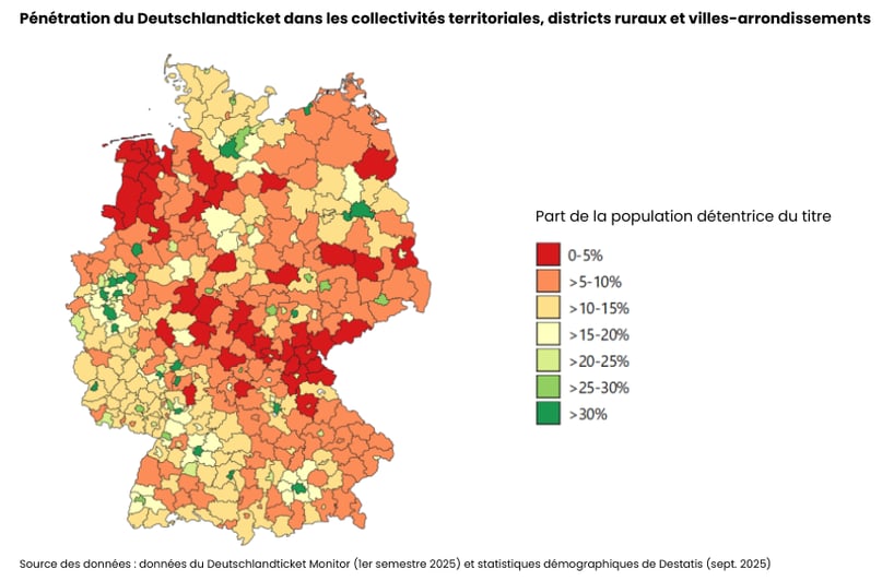 Pénétration du Deutschlandticket