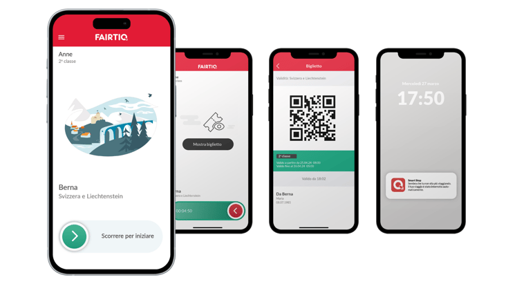 Buongiorno! L'app per i biglietti FAIRTIQ è ora disponibile anche in italiano