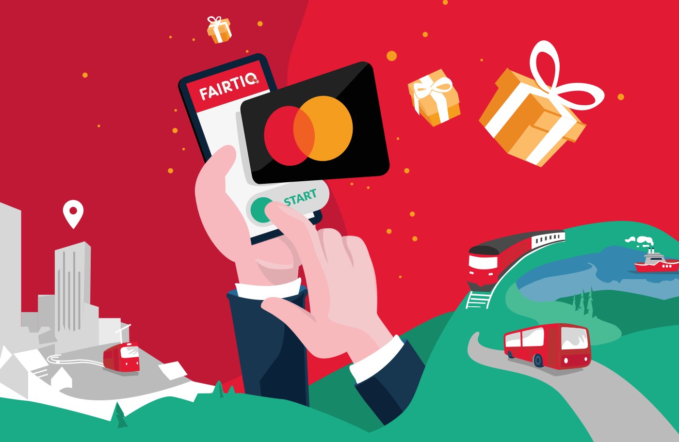 Payez vos trajets avec Mastercard® — de nombreux prix vous attendent ! | FAIRTIQ