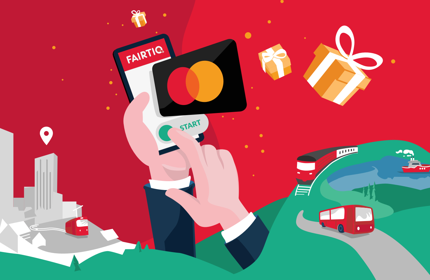 Pay your fare with Mastercard® and win big! | FAIRTIQ