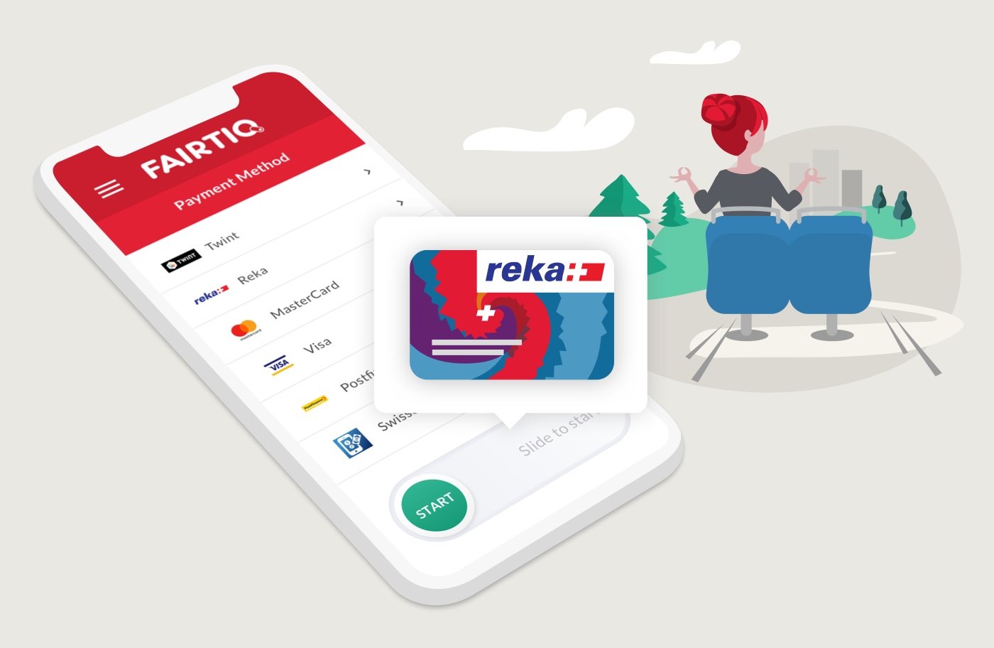 You can now pay your FAIRTIQ journeys with Reka | FAIRTIQ